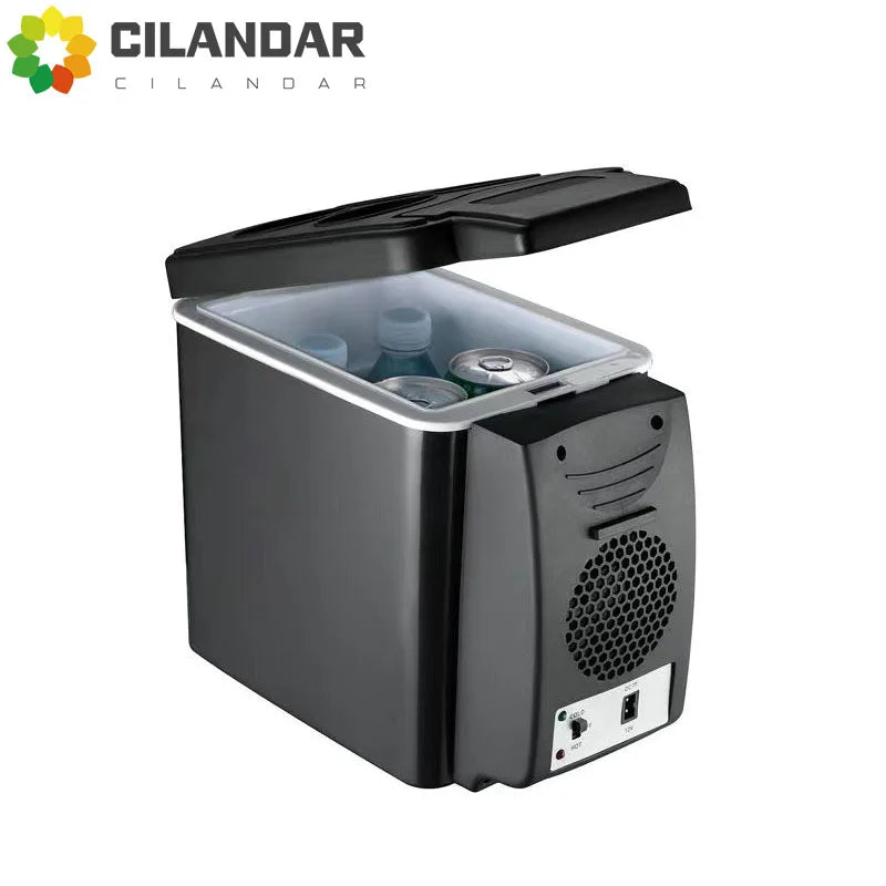 6L & 8L Small Car Refrigerator — 12V/24V Portable Fridge for Home & Camping, Cool & Frozen Drinks for Car & Truck