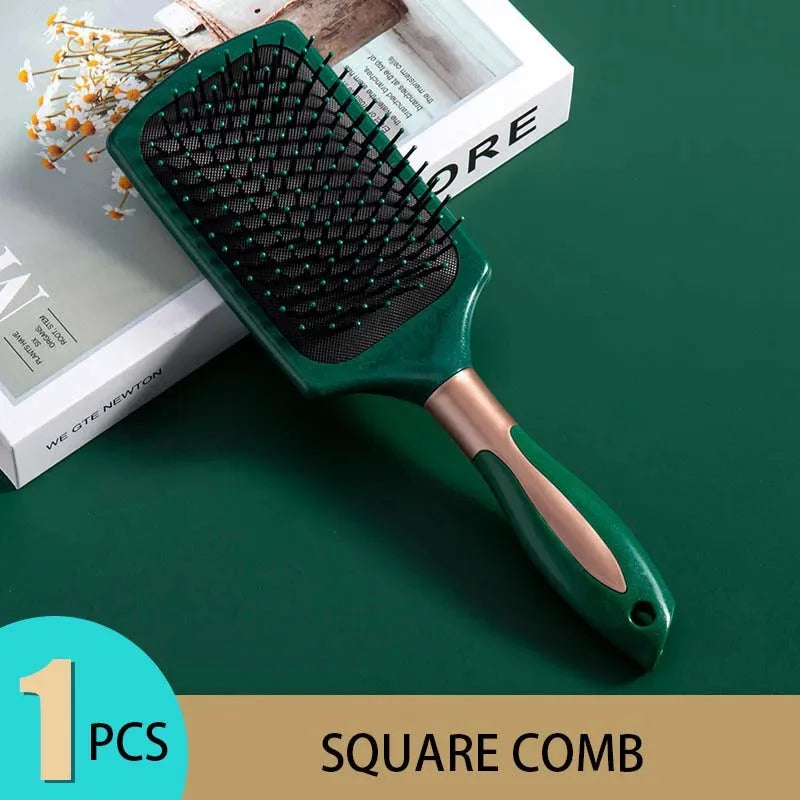Anti-Static Air Cushion Comb – Scalp Massage & Exfoliating Salon Hair Tool