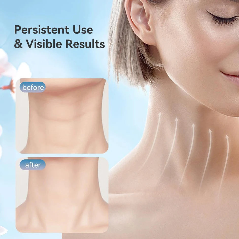 7-Color LED Neck & Face Lifting Massager – Microcurrent, 45° Heat Therapy & Anti-Wrinkle Beauty Device