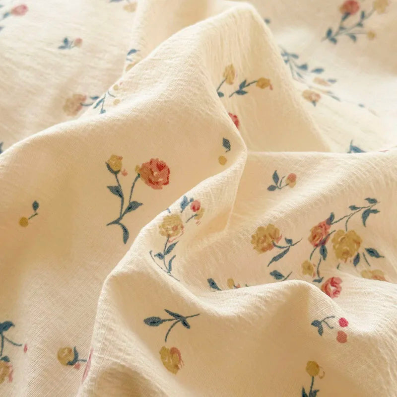 Lace Ruffle Duvet Cover – Printed Floral Comforter Cover for Adults & Kids, Single to King
