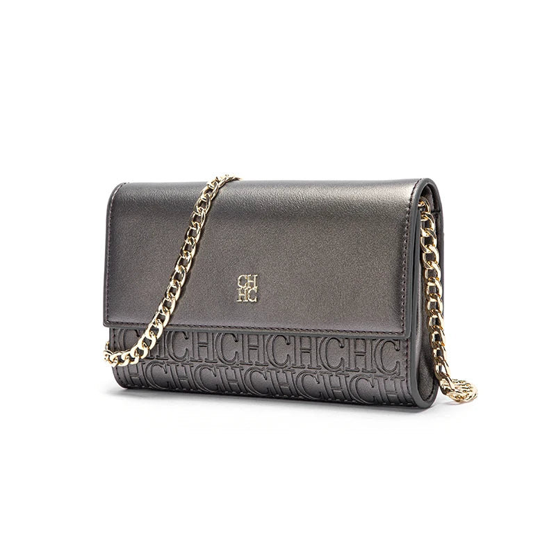Women's Magnetic Flip Chain Shoulder Bag – Small Square Crossbody Wallet Bag