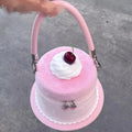 miyagawa Lolita Cake Bucket Bag – Sweet Kawaii Patchwork Handbag for Women & Teen Girls