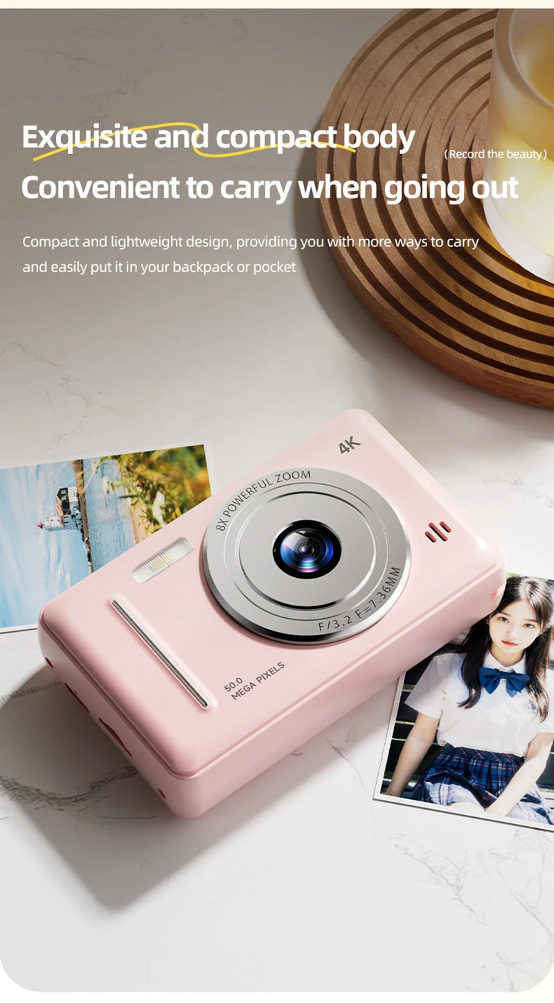 Retro Digital Camera with SD Card Storage