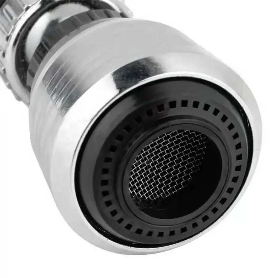 Less Splash. Less Waste. — Stainless Steel Faucet Sprinkler & Water-Saving Extender | Rotating, Splash-Proof, Easy Install, Kitchen & Bathroom