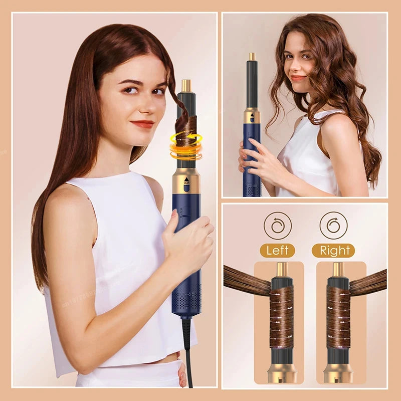 5-in-1 Ionic Hair Dryer & Styler Set – High-Speed Hot Comb Brush & Straightener