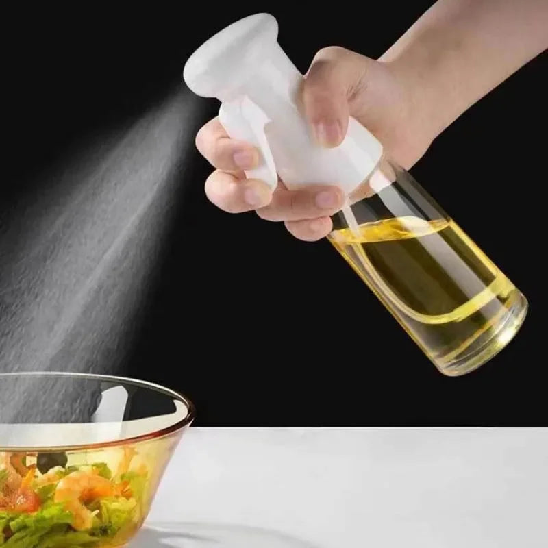 Spray Less. Cook Better. — Reusable Oil Mist Spray Bottle | Food Grade, Olive Oil & Vinegar Dispenser, 200/300/500ml, Black & White