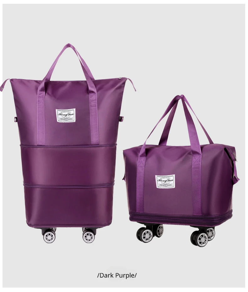 Expandable Fitness Travel Bag – Wet-Dry Storage & Wheels