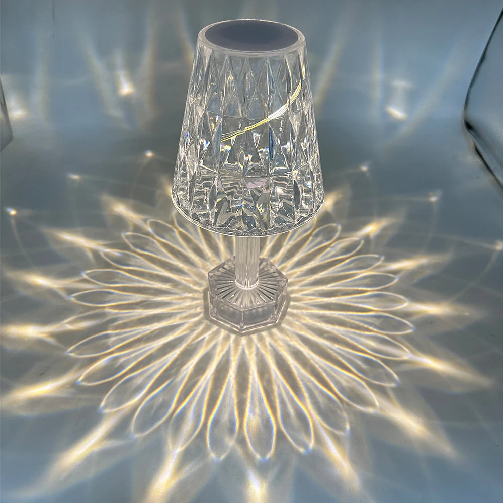 Crystal Night Light – Touch-Control LED Accent