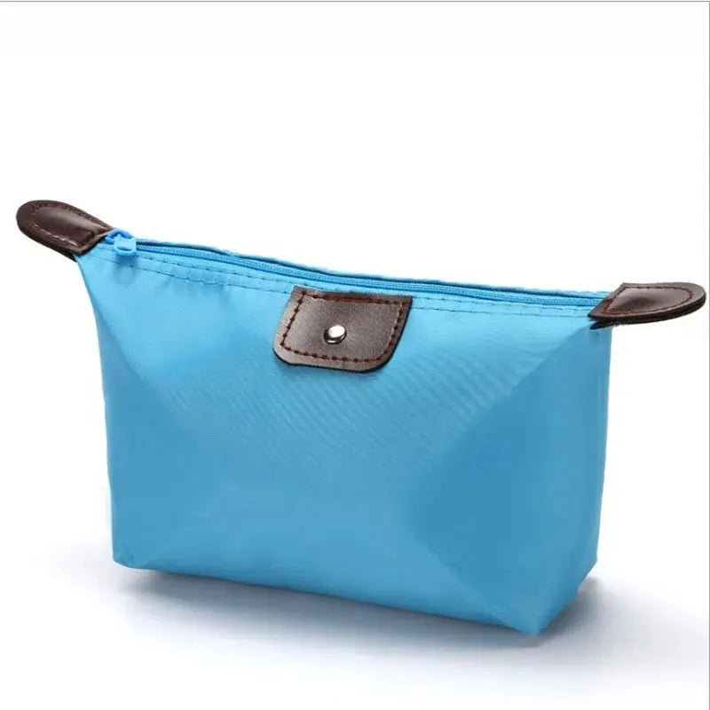 Colorful Waterproof Dumpling Cosmetic Bag – Mini Cute Toiletry Makeup Tote Purse for Women
