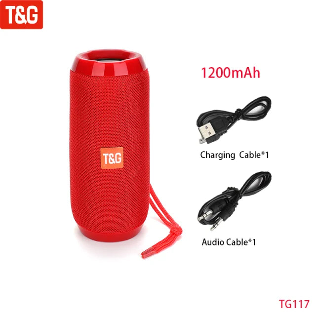Wireless Portable Bluetooth Speaker — 360° Sound, Waterproof & Long Battery Life