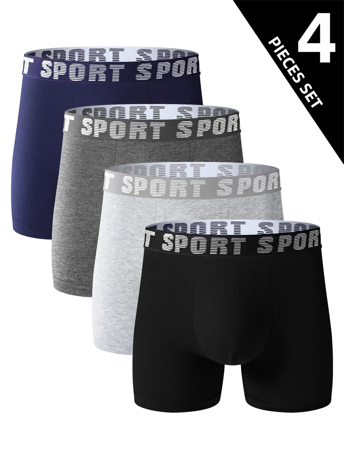 Men's Long-Leg Stretch Underwear, 4-Pack