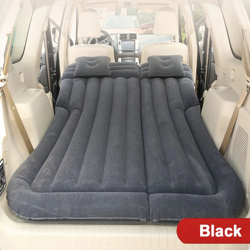 Car Air Inflatable Travel Mattress Bed — Universal Back Seat Camping Mat