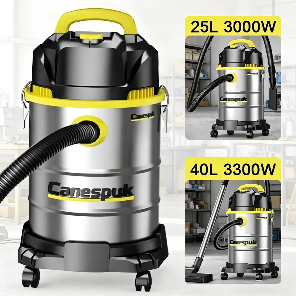 25L / 40L Wet & Dry 3-in-1 Vacuum Cleaner — High Power Commercial & Industrial Shop Vac for Car, Hotel & Home