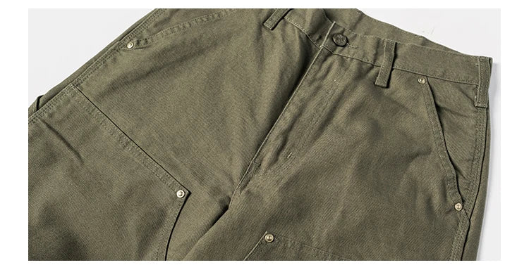 Double Knee Canvas Work Pants – Men's Heavyweight Cotton Carpenter Pants