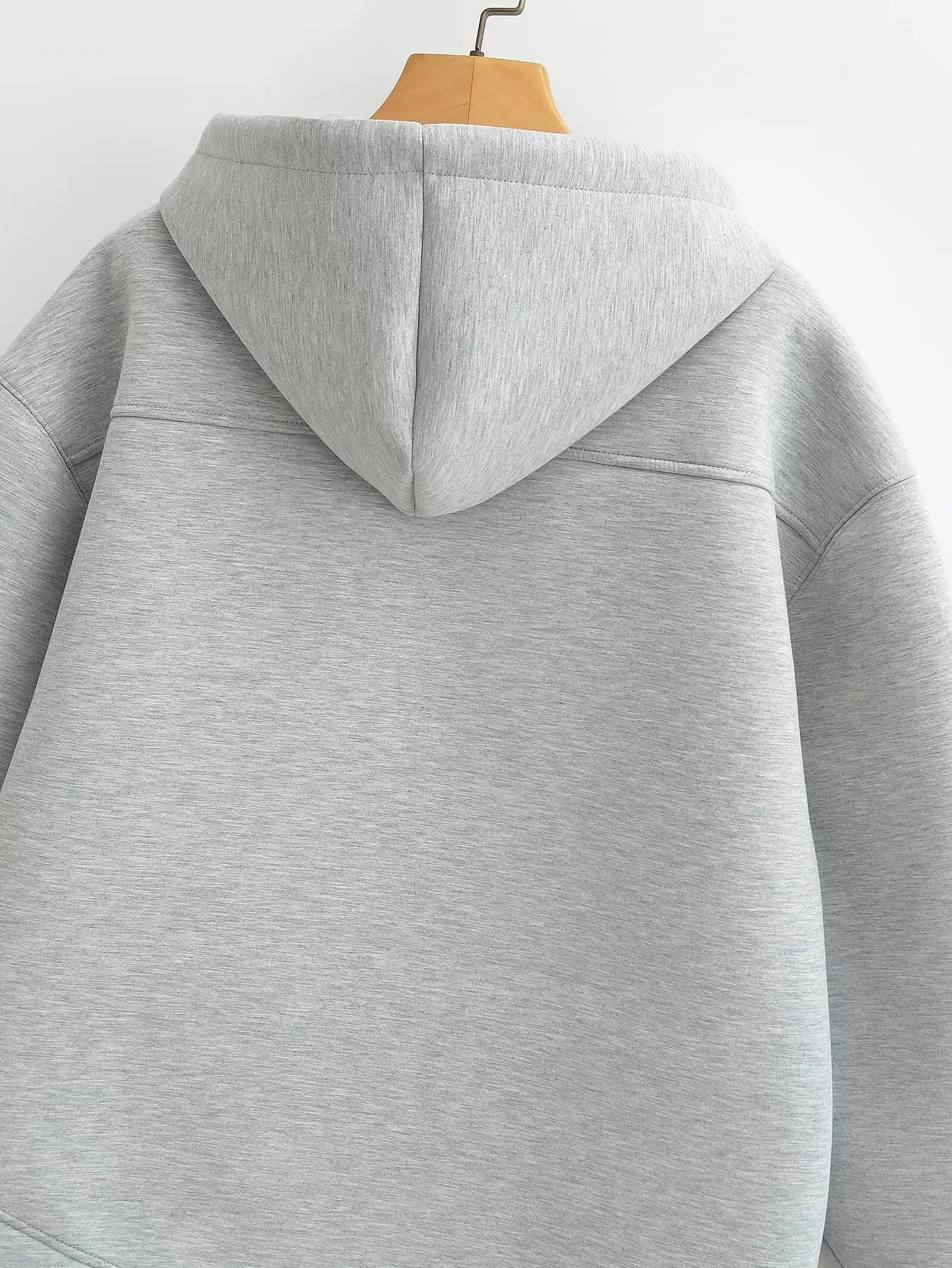 Women's Oversized Zip-Up Hoodie Coat – High Street Double Pocket Outerwear