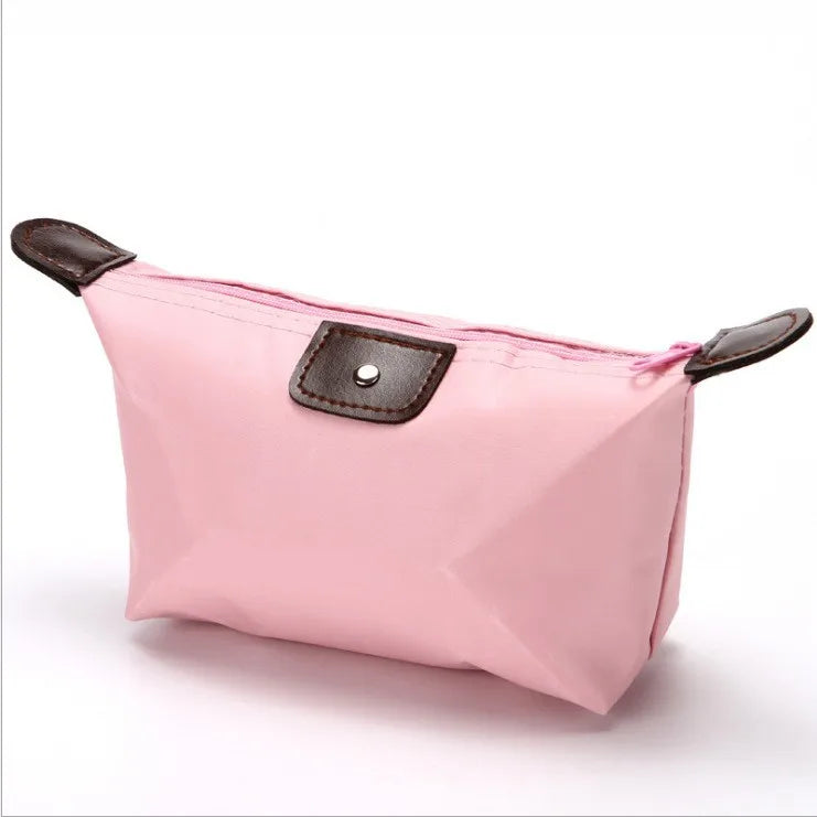 Colorful Waterproof Dumpling Cosmetic Bag – Mini Cute Toiletry Makeup Tote Purse for Women