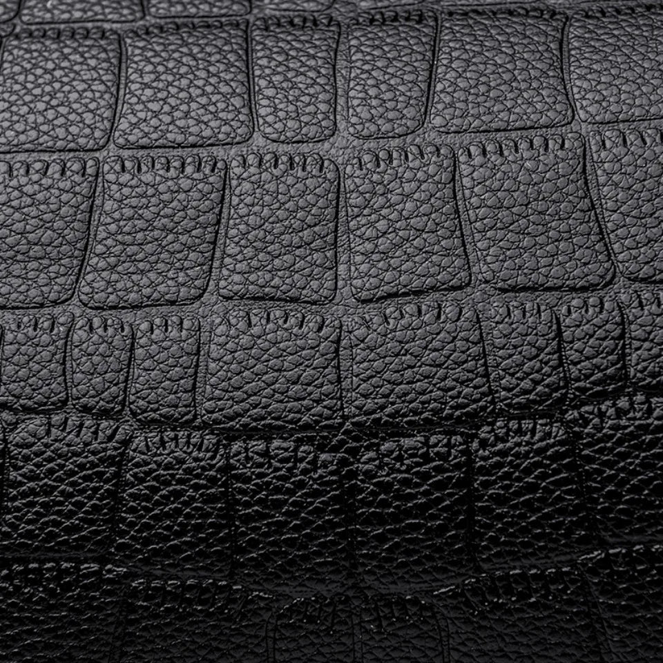 VANDERWAH Woven Handle Alligator Microfiber Leather Tote – Luxury Designer Shoulder Handbag for Women