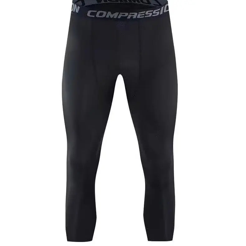 Men's High-Performance Compression Leggings — Moisture-Wicking Tights for Running, Gym & Training