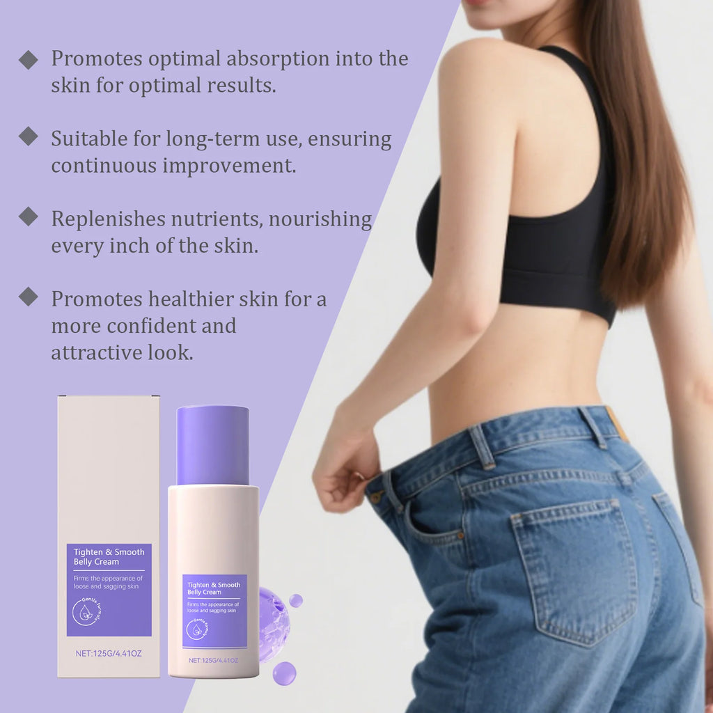 Rose Tighten Smooth Belly Cream — Reduces Stretch Marks, Increases Skin Elasticity & Body Shaping Lotion