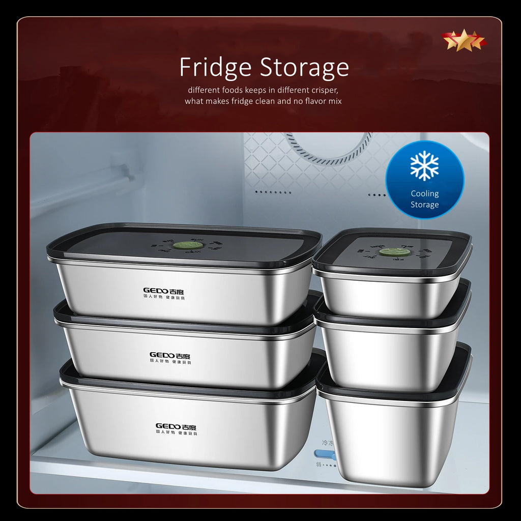 Stainless Steel Food Storage Container – Silicone Seal