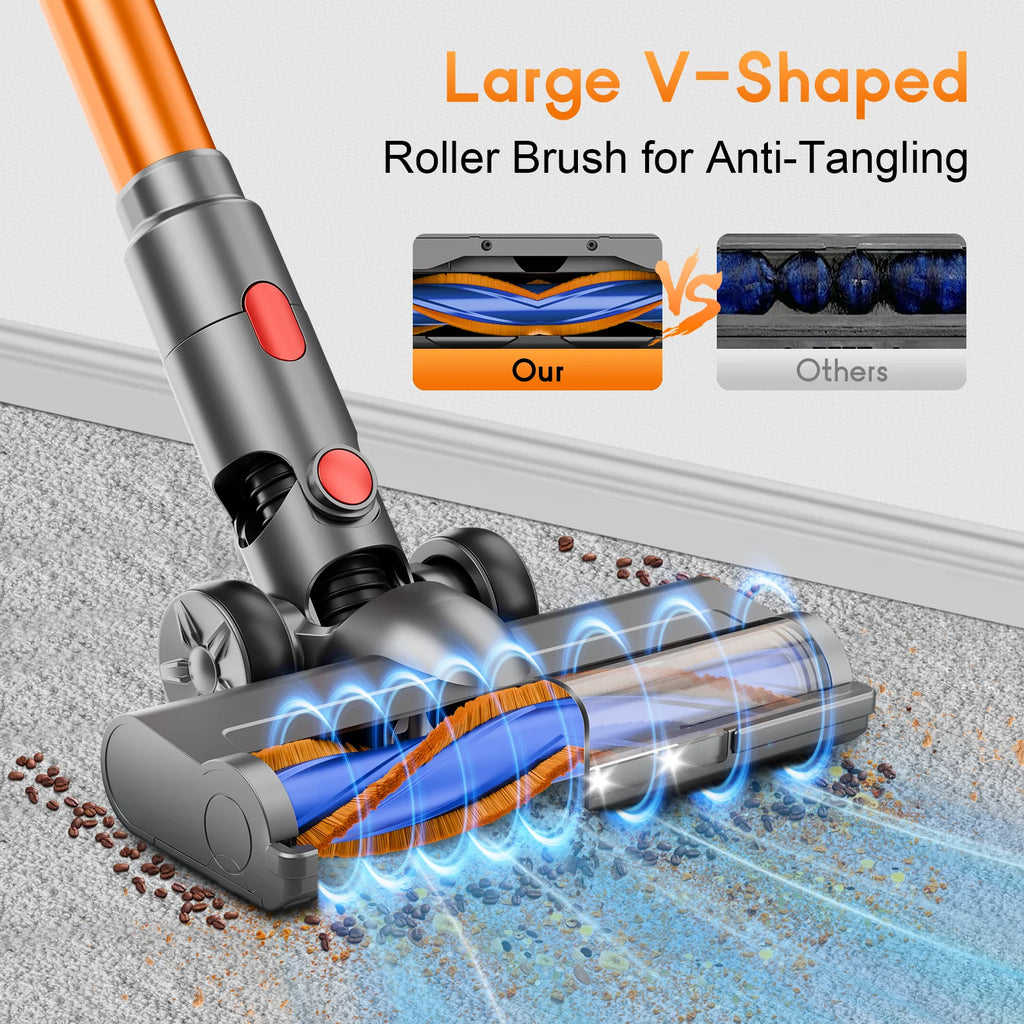 Honki 78KPA Cordless Vacuum Cleaner — LED High Power Wet & Dry Handheld for Pet Hair & Carpet