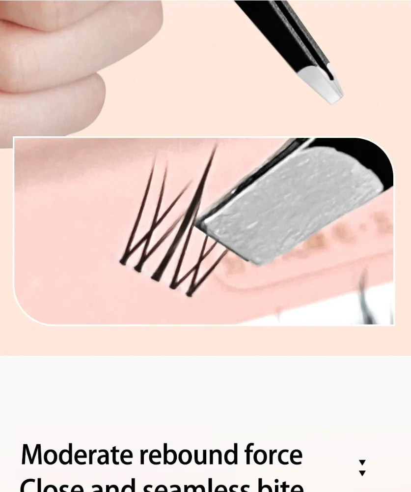 HISYI Stainless Steel Slanted Eyebrow Tweezers