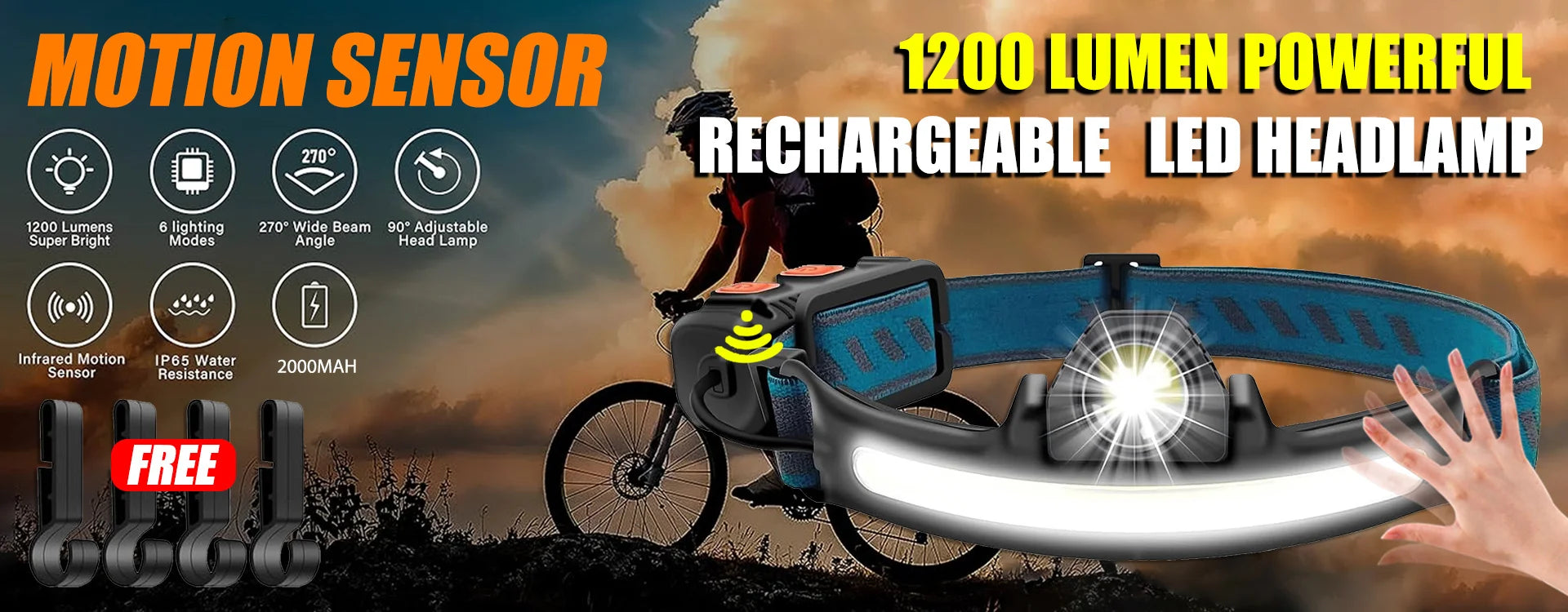 USB Rechargeable Mini Zoomable Flashlight – COB+XPE 3-Mode Camping & Emergency Torch