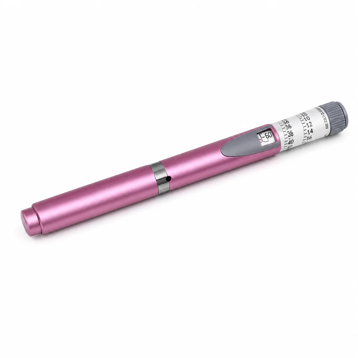 Reusable Insulin Injection Pen – Metal V2 Adjustable 60IU Dose Control with Clear Scale