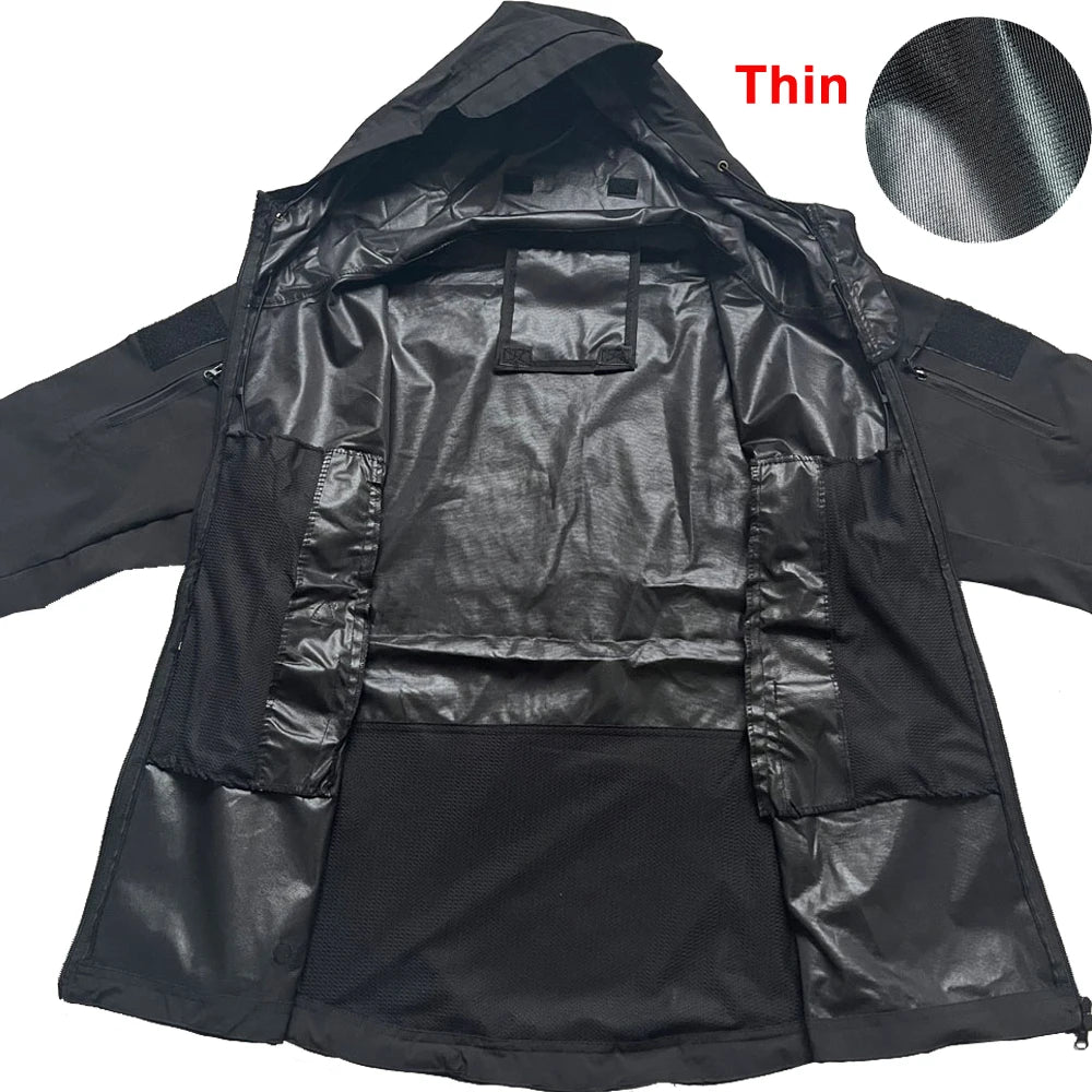 Men's Military Shark Skin Tactical Bomber Jacket — Outdoor Windproof Flight Jacket