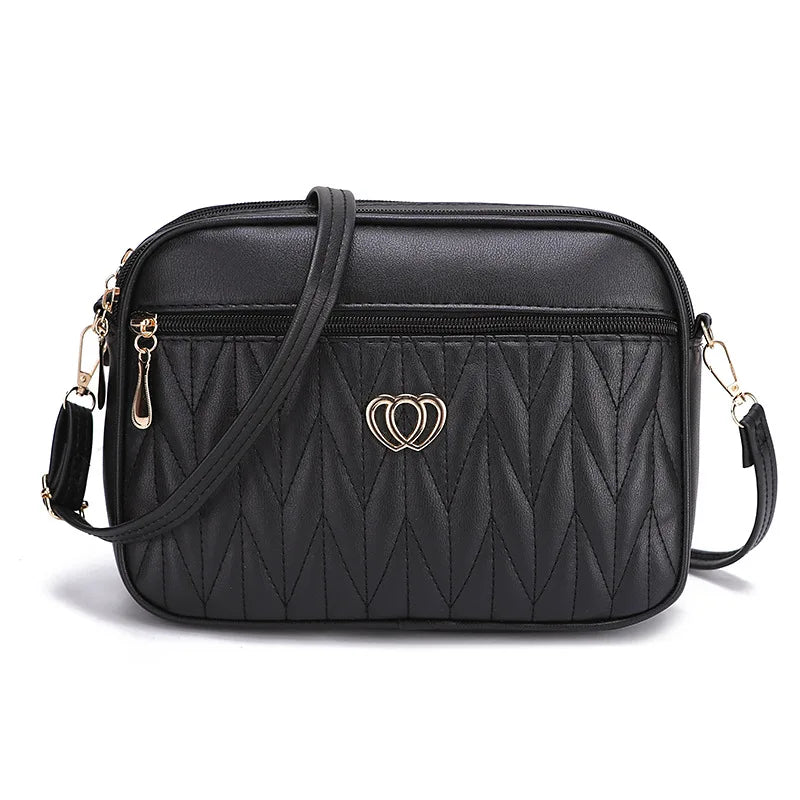 Soft PU Alligator Flap Crossbody Bag – Tassel Shoulder Purse for Women
