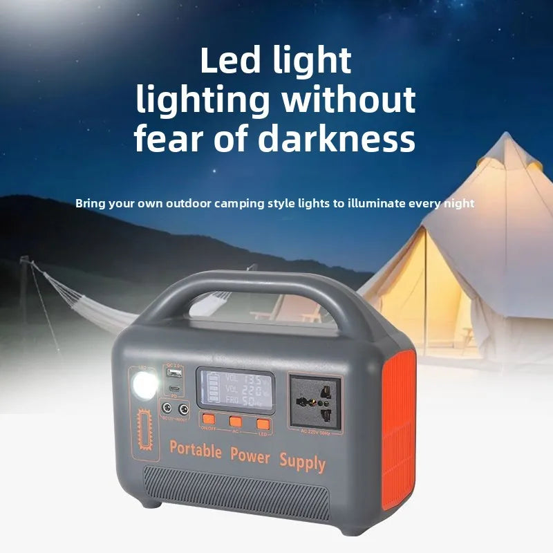 400W Portable Power Station — High-Capacity Solar Generator for Camping & Emergency