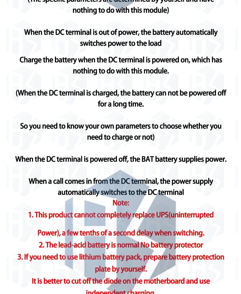 YX850 Power Failure Auto-Switching Standby Battery Module – DC 5V–48V Universal Emergency Converter