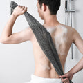 Japanese Exfoliating Bath Washcloth – Nylon Rubbing Towel Back Scrubber for Smooth Skin
