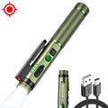 800 Lumen Rechargeable EDC Flashlight – Magnetic Pen Light for Hiking, Work & Emergencies