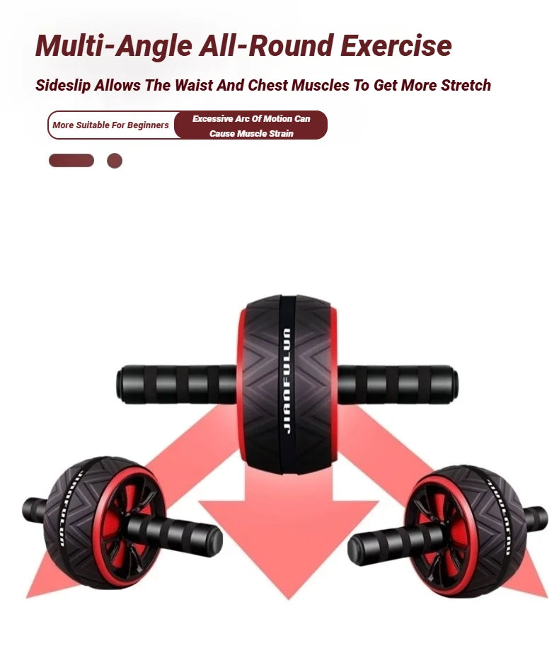 Ab Roller Wheel – Core & Abdominal Workout Equipment for Home Gym, Men & Women Weight Loss
