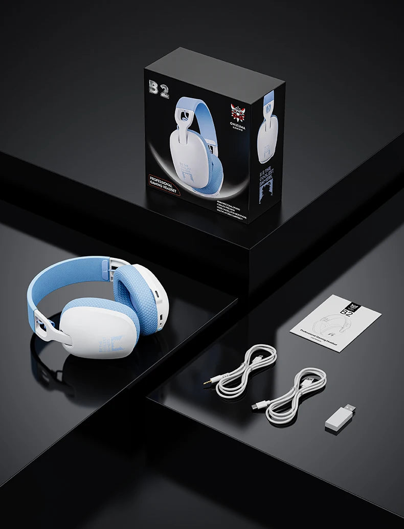 ONIKUMA GT806 Wireless Gaming Headset — 2.4GHz & Bluetooth 5.3, HiFi Sound, RGB, Noise-Canceling Mic for PC & Laptop