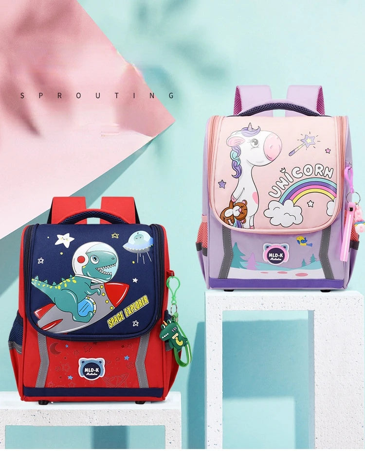 Unicorn School Backpack – Kids Canvas Bag & Size Options