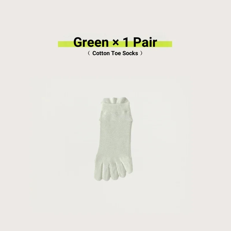 Women's Cotton Toe Socks – Breathable Mesh