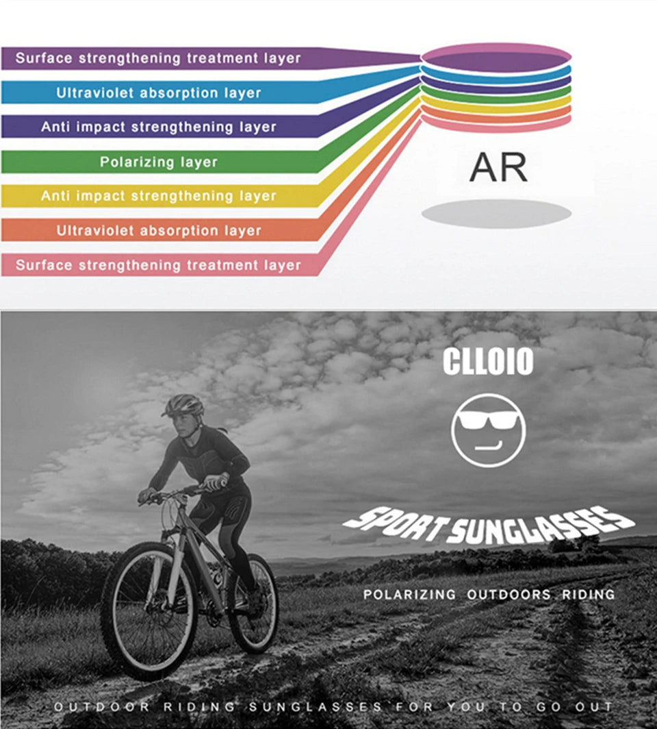 CLLOIO Anti-Glare Day & Night Vision Sunglasses | Polarized Photochromic UV400 Driving Glasses