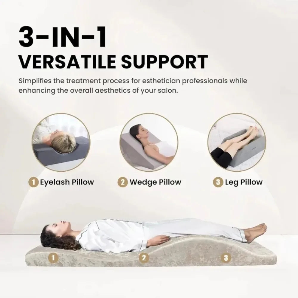 Premium Lash Bed Foam Topper – Ergonomic Contoured Cushion for Beauty Salon & Spa