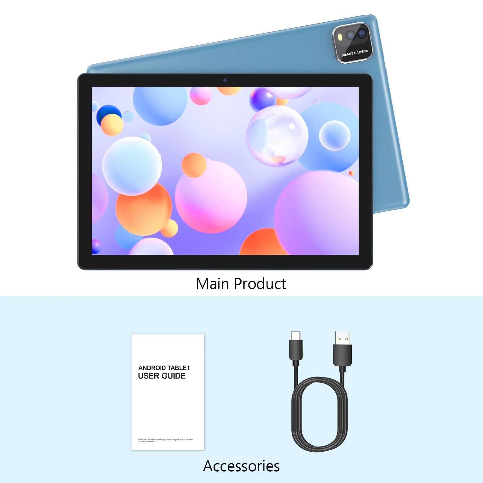 BAKEN 10.1" Android 16 Tablet – 12GB RAM, 64GB, Wi-Fi 6, 6000mAh