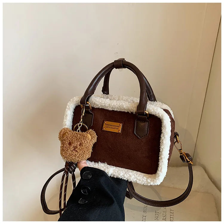 Plush Crossbody Bags for Women Shoulder Bags Versatile Purse and Handbags Designer Bag Female Bags Сумка Женская Bolsos Mujer