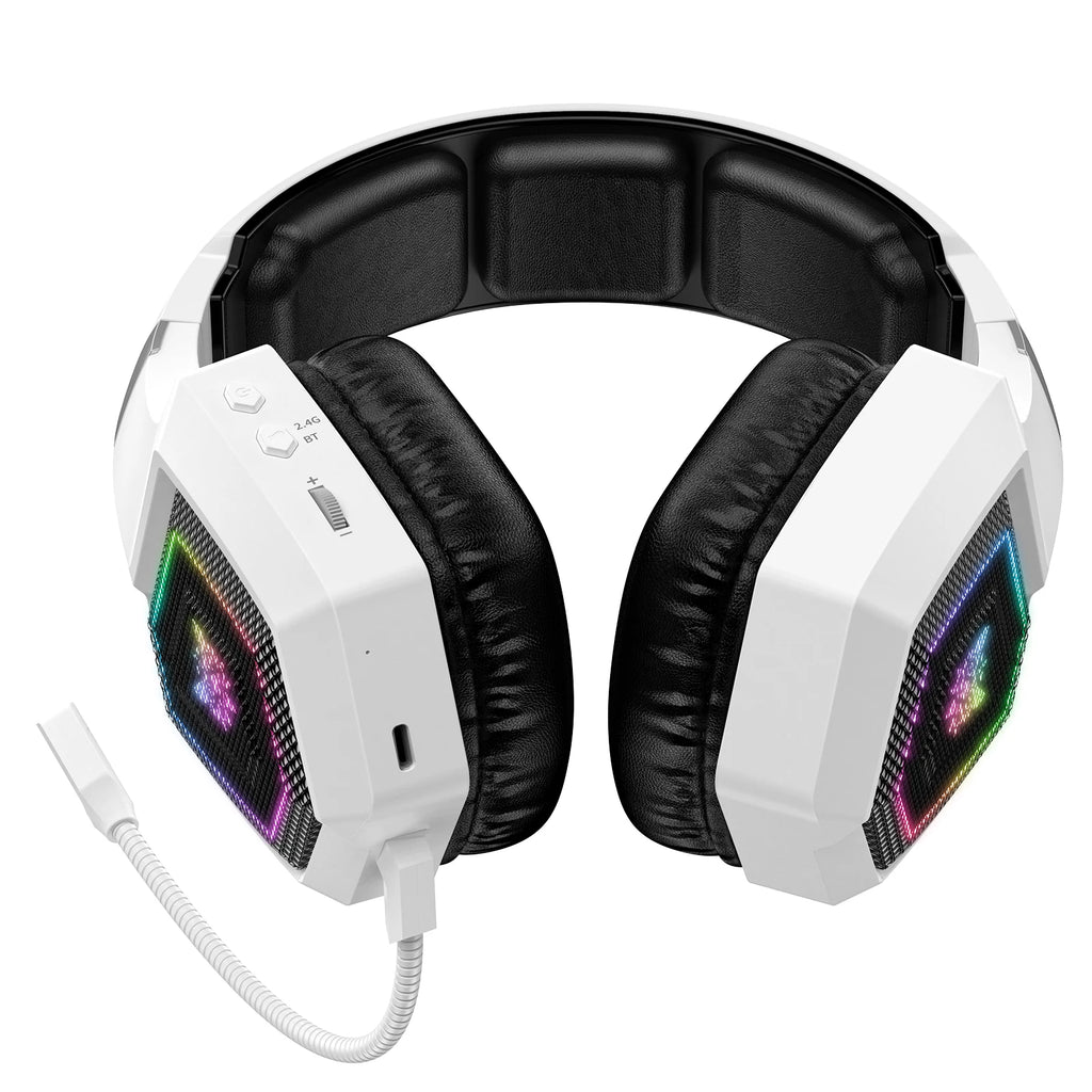 ONIKUMA GT806 Wireless Gaming Headset — 2.4GHz & Bluetooth 5.3, HiFi Sound, RGB, Noise-Canceling Mic for PC & Laptop