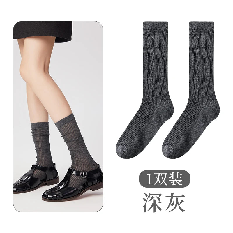 Women's Mesh Calf Socks – Lightweight Ballet Style