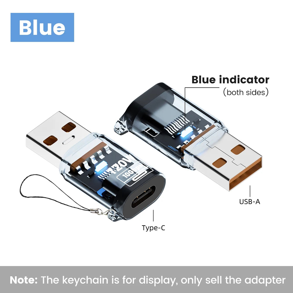120W USB-C to USB-A OTG Adapter – USB 3.2 Fast Charging Connector for iPhone, iPad, MacBook & Android