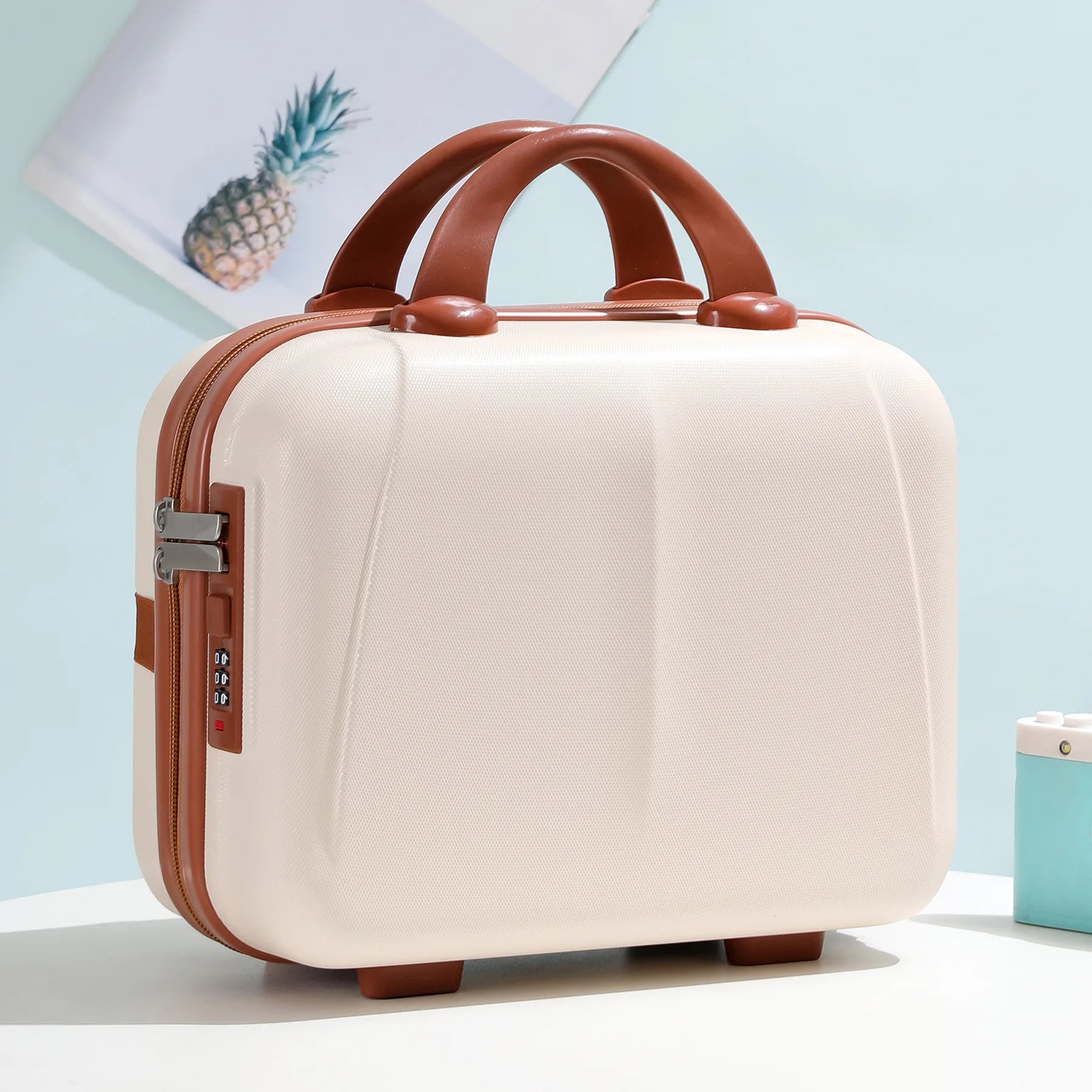 Portable Makeup & Cosmetic Travel Case with Password Lock — Organized Beauty Organizer for Travel