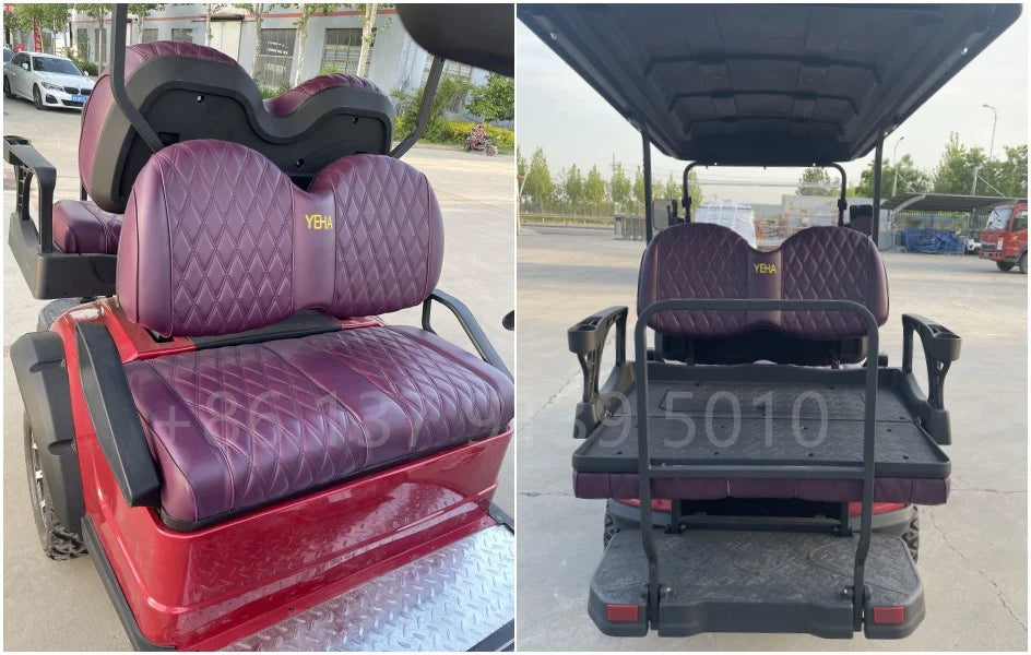 Classic 4-Seat Electric Golf Cart — 5000W Farm & Hunting Cart, 2-Row Seating, Global Best Seller