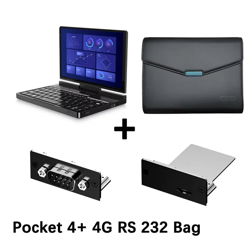 GPD Pocket 4 8.8" Mini Laptop – AMD Ryzen AI 9 HX 370, Up to 64GB LPDDR5X, 2TB NVMe, 144Hz Touch, Windows 11