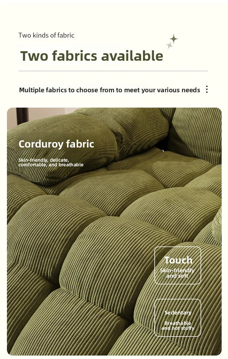 Five-Position Fabric Lounge Chair with Padded Arms