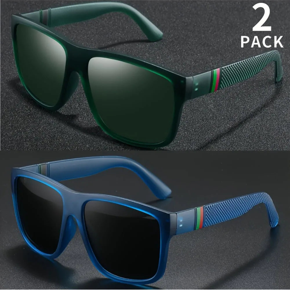 Polarized Fashion Sunglasses — UV Protection Square Frame for Men & Women